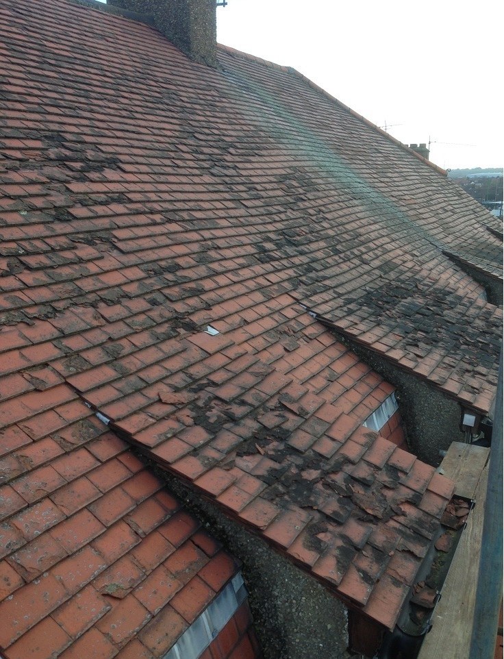 Roof before the work